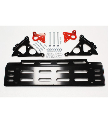 Protector de dirección en aluminio Skeleton negro - TF0017