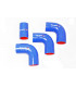 Kit manguitos de intercooler de silicona azul 90,110,130 200Tdi - TF720