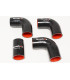 Kit manguitos de intercooler de silicona negros 90,110,130 200 - TF735