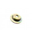 Disco de freno ventilado rayado y perforado - LR031844CDG