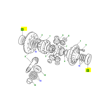 Rodamiento diferencial - 607187