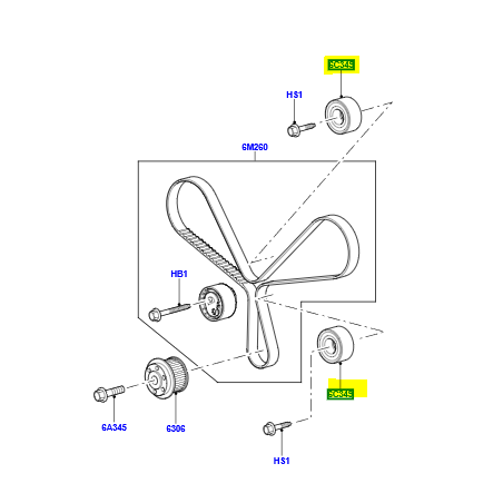 Polea loca distribucion - 1311306