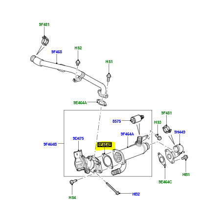 Junta EGR a enfriador - 1336561