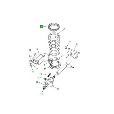 Aislador superior trasero - ANR2938