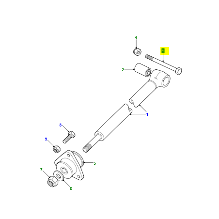 Tornillo tirante trasero - BH610321L