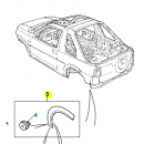 Moldura del paso de rueda trasero derecho - DFK500040PMA