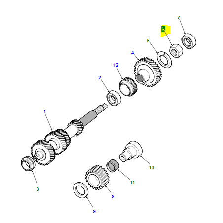 Tuerca árbol de salida - EJP7738L