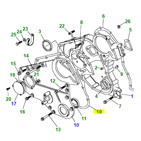 Junta tapa de la distribución - ERR1553