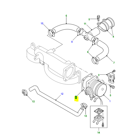 Junta cuerpo de mariposa - ERR6623