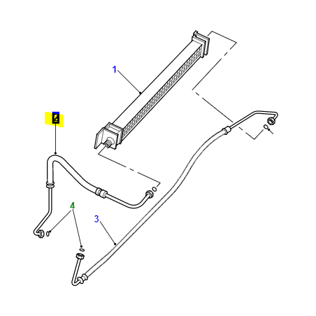 Tubo refrigerador de aceite - ESR2697