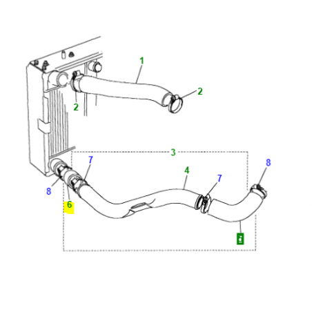 Tubo flexible intercooler - ESR2913