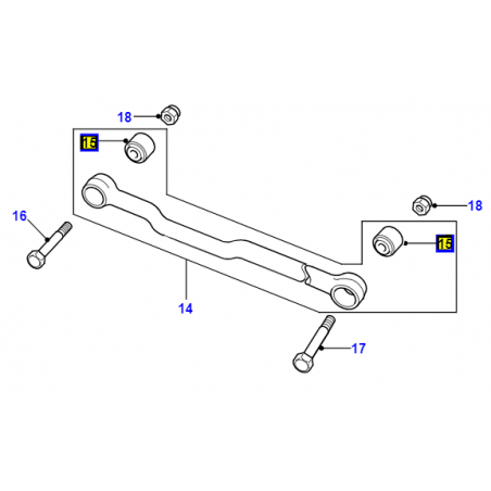 Silentbloc de barra panhard - RBX101340B