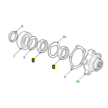 Contratuerca buje - RFD100000