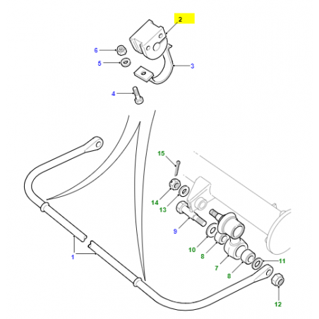 Casquillo barra estabilizadora trasera. - NTC7394