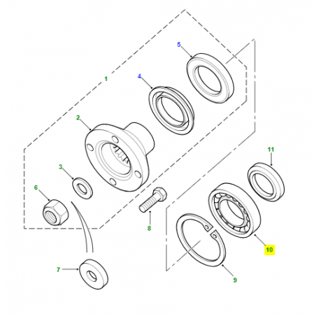 Rodamiento bola salida transfer - STC1130G