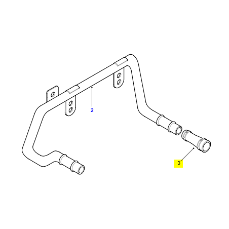 Manguito de calefactor a enfriador de aceite - PBH101980