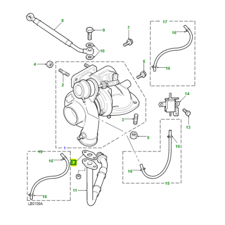 Junta tubo de vaciado - PNT100030