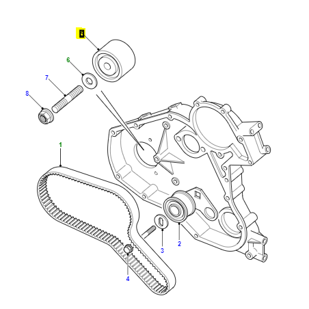 Rodillo tensor correa distribucion - LHV100150