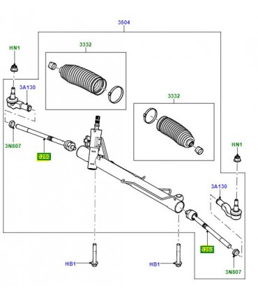 Rotula axial de dirección - LR016869